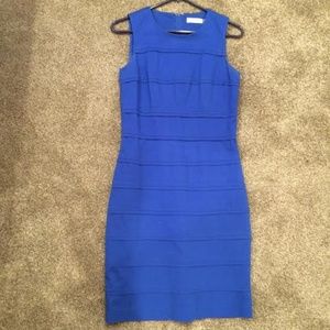 Calvin Klein Blue Sheath Dress